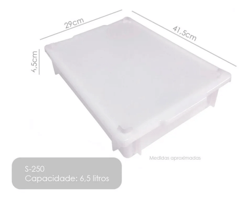 bandeja plastica s250 medidas
