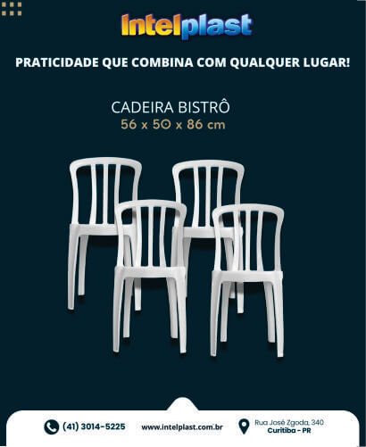 cadeira plastica bistro